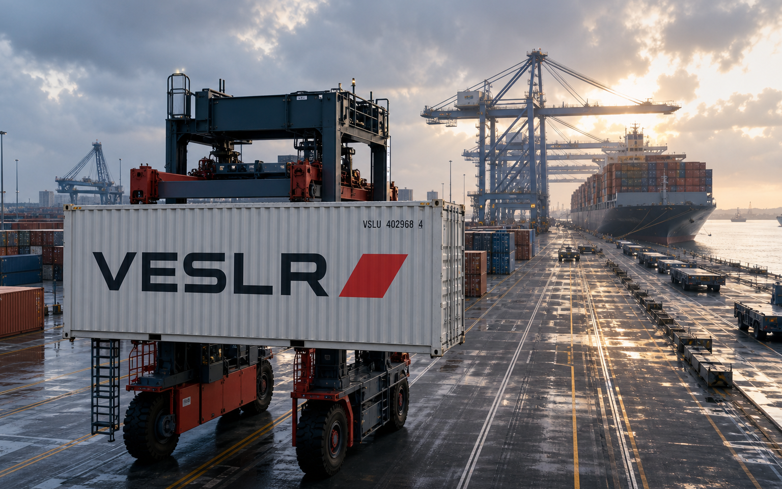 Automated Chinese container gateway serving international Middle East trade