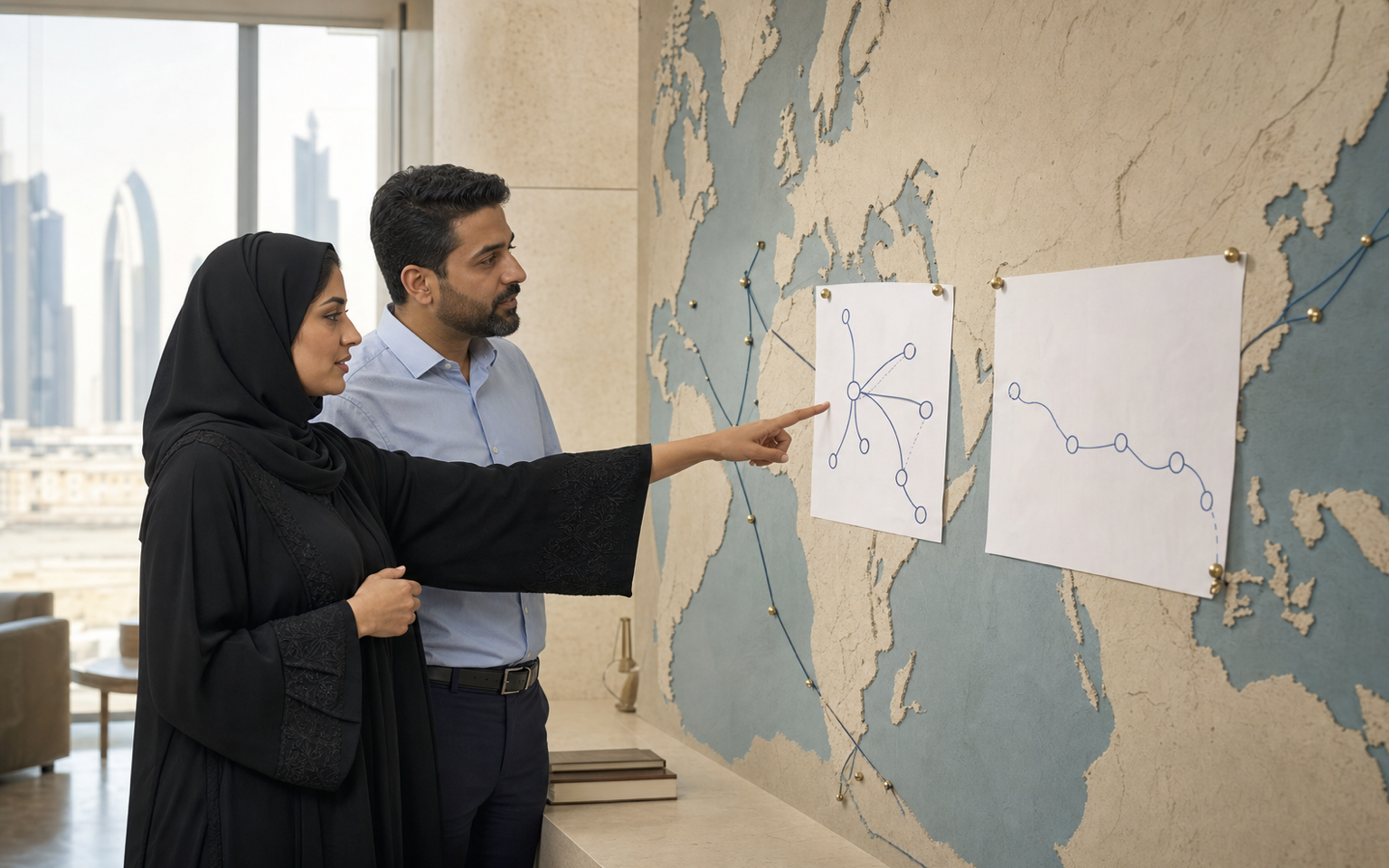 Doha logistics planners comparing Gulf and Asia shipping connections