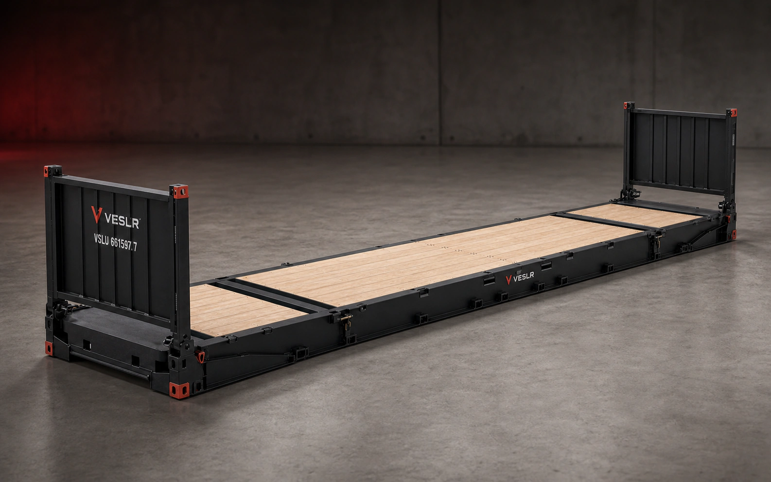 VESLR 20ft Flush Folding Flatrack equipment