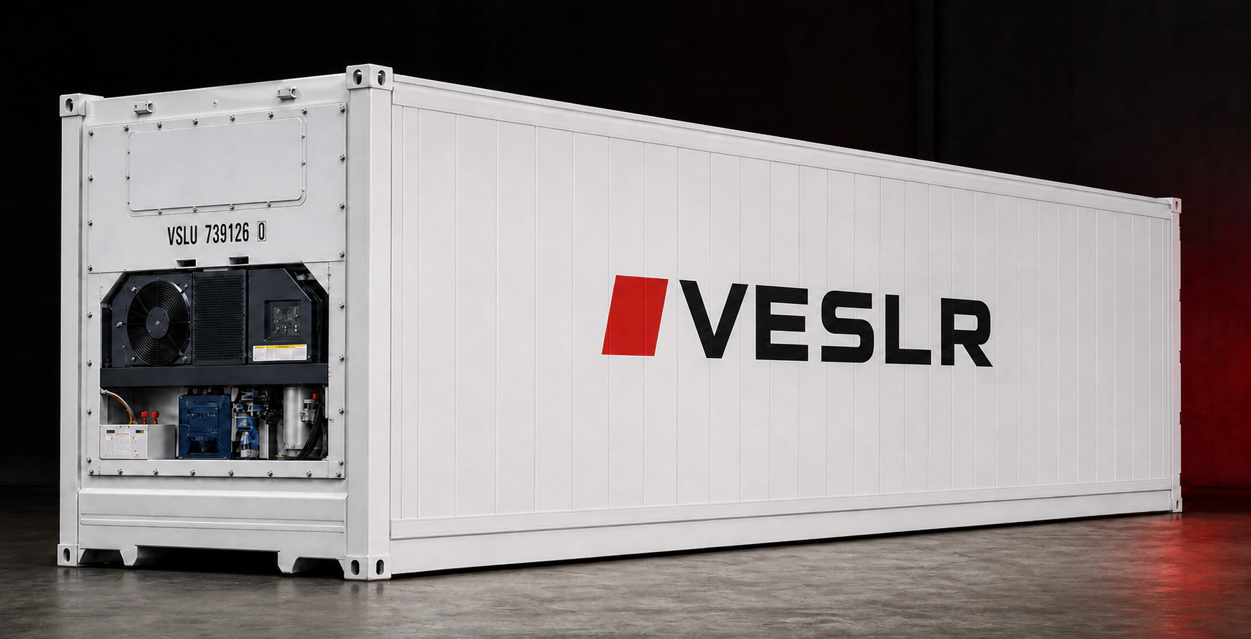 VESLR-branded refrigerated container VSLU 739126 0